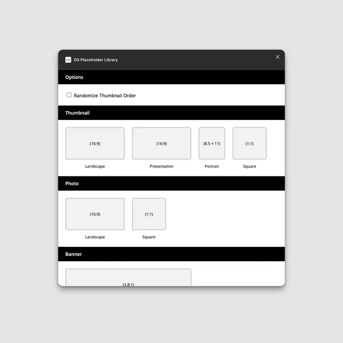 DS Placeholder Library