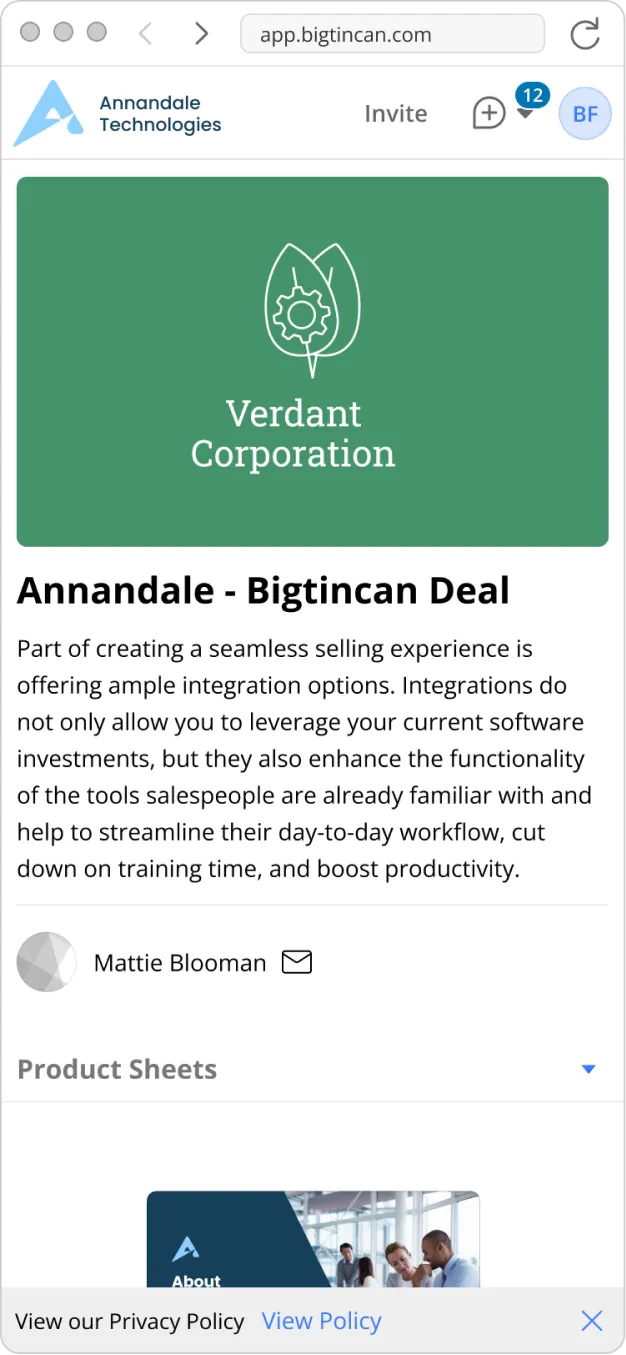 The redesigned landing page on a mobile screen